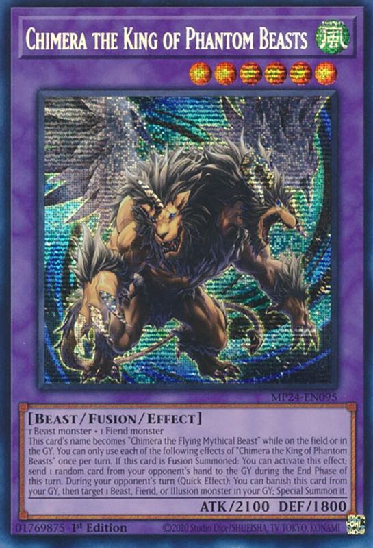 Chimera the King of Phantom Beasts - MP24-EN095 - Prismatic Secret Rare