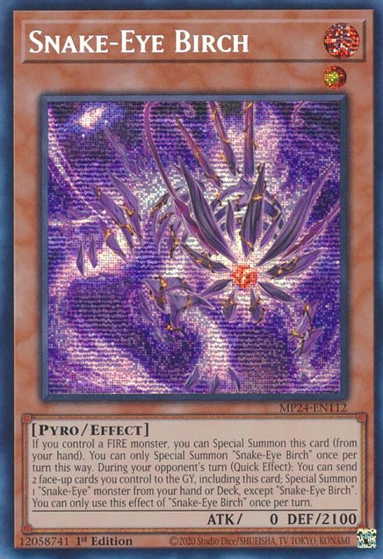 Snake-Eye Birch - MP24-EN112 - Prismatic Secret Rare