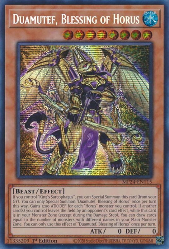 Duamutef, Blessing of Horus - MP24-EN115 - Prismatic Secret Rare