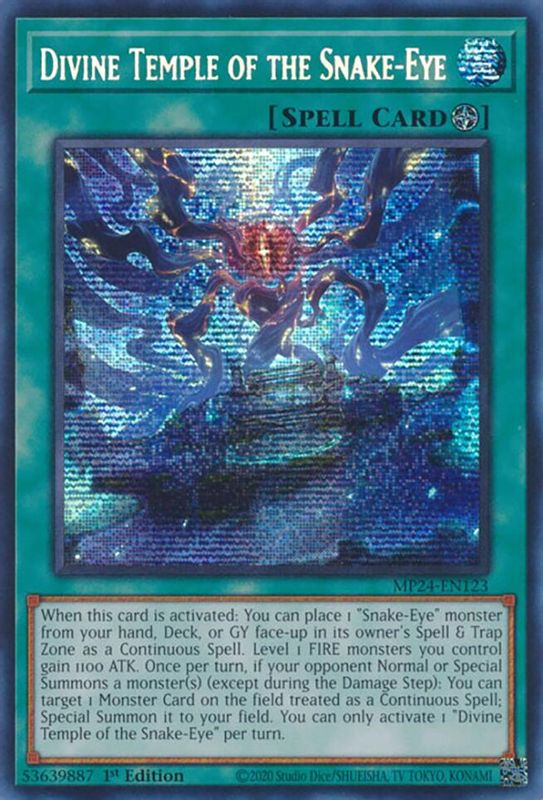 Divine Temple of the Snake-Eye - MP24-EN123 - Prismatic Secret Rare