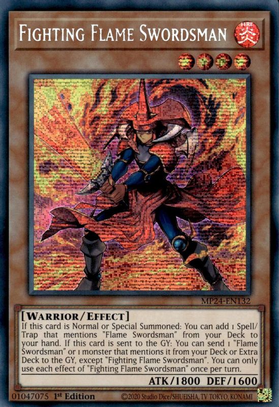 Fighting Flame Swordsman - MP24-EN132 - Prismatic Secret Rare