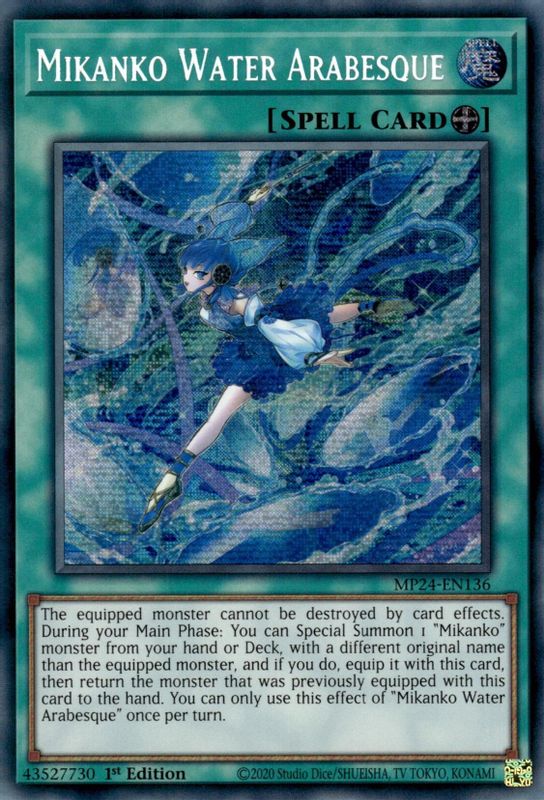 Mikanko Water Arabesque - MP24-EN136 - Prismatic Secret Rare