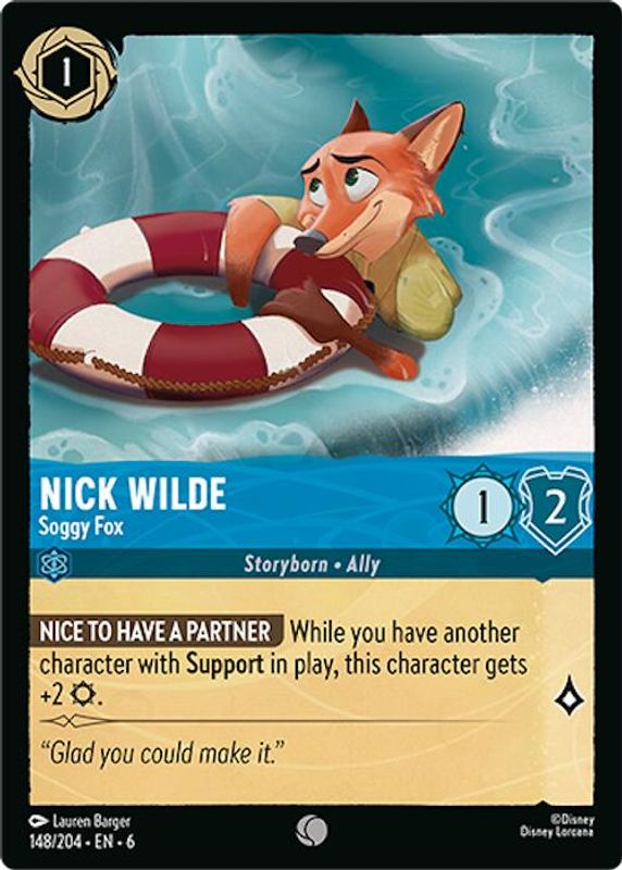 Nick Wilde - Soggy Fox - 148/204 - Common