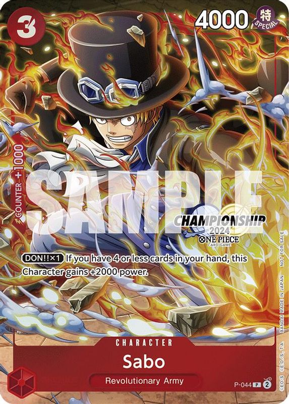 Sabo (CS 2024 Event Pack Finalist) - P-044 - Promo