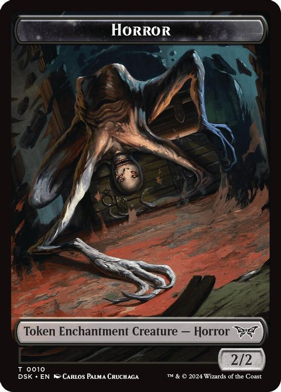 Horror // Glimmer Double-Sided Token - 10 // 4 - Token