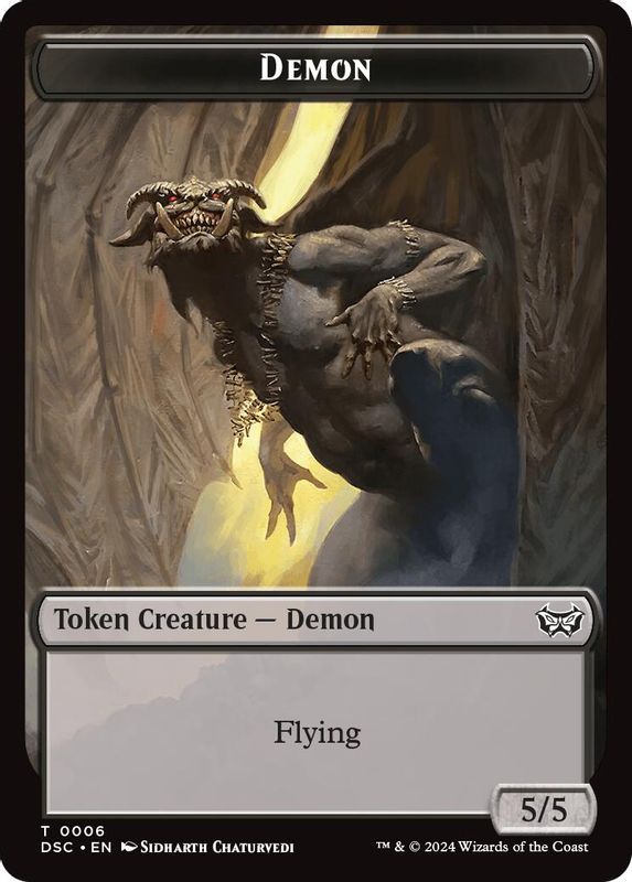 Demon // Bird Double-Sided Token - 6 // 5 - Token