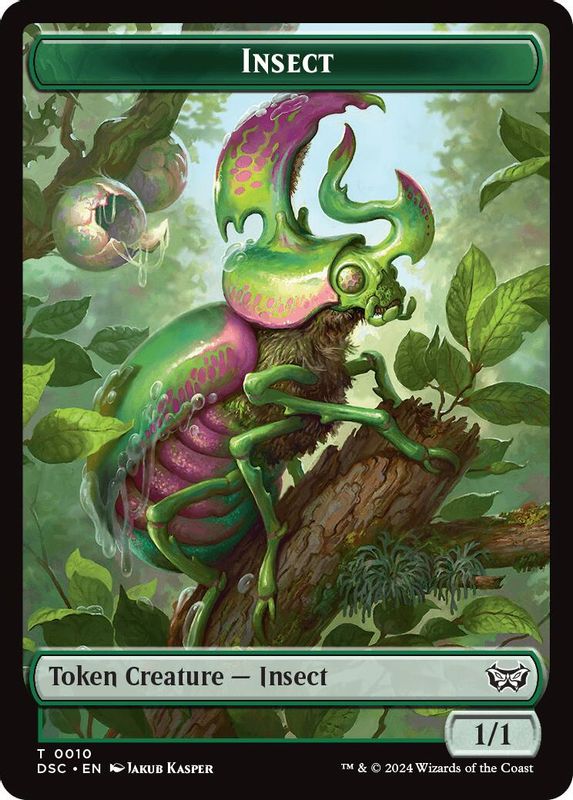 Insect (0010) //Manifest Double-Sided Token - 10 // 18 - Token