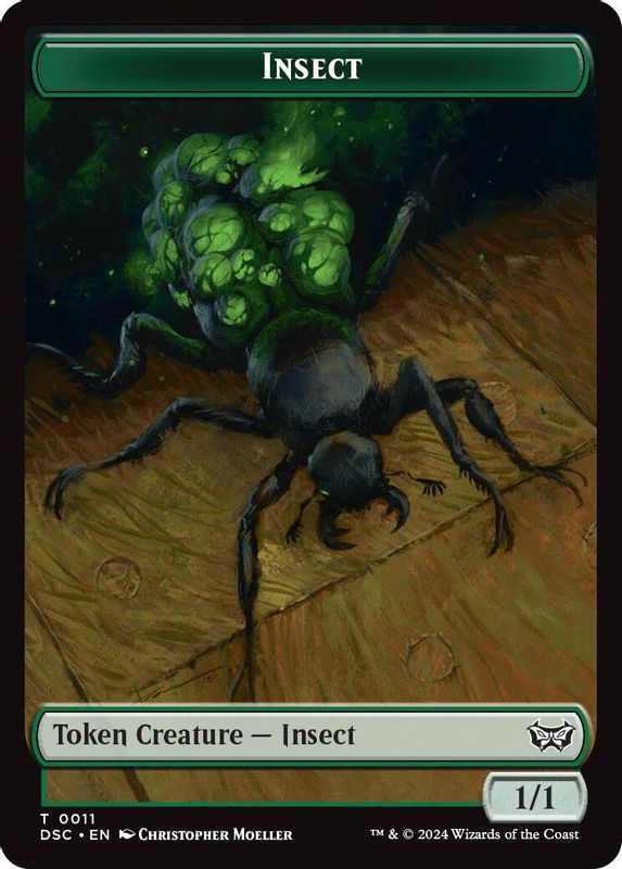 Insect (0011) // Ooze (0014) Double-Sided Token - 11 // 14 - Token