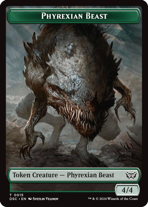 Phyrexian Beast //Manifest Double-Sided Token - 15 // 18 - Token