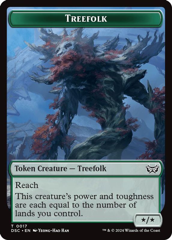 Treefolk // Spider Double-Sided Token - 17 // 16 - Token