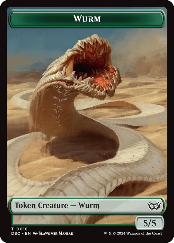 Wurm (0018) // Fractal Double-Sided Token - 18 // 20 - Token