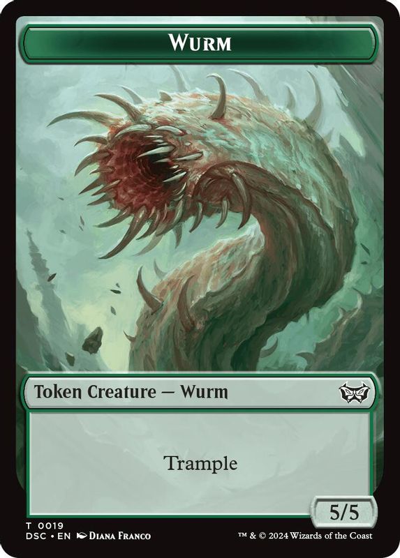 Wurm (0019) // Manifest Double-Sided Token - 19 // 18 - Token