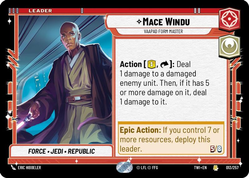 Mace Windu - Vaapad Form Master - 013/257 - Rare