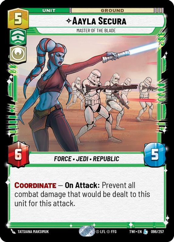 Aayla Secura - Master of the Blade - 096/257 - Legendary