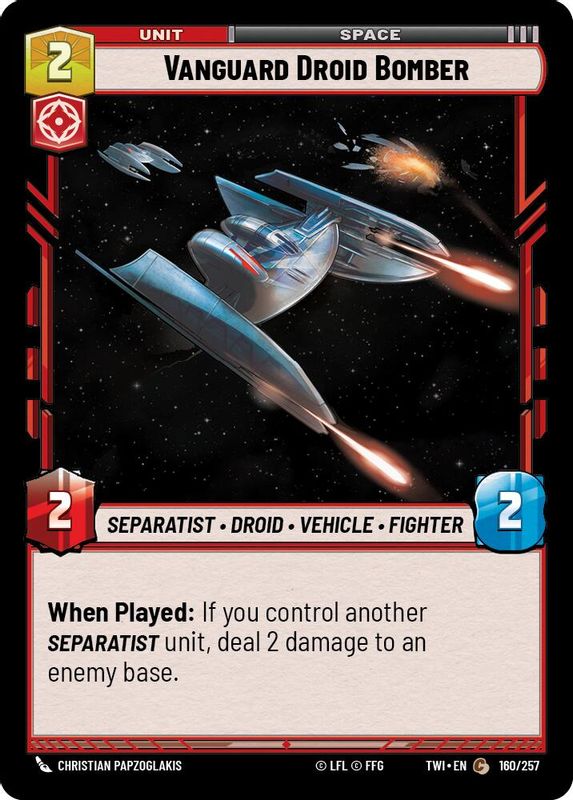 Vanguard Droid Bomber - 160/257 - Common