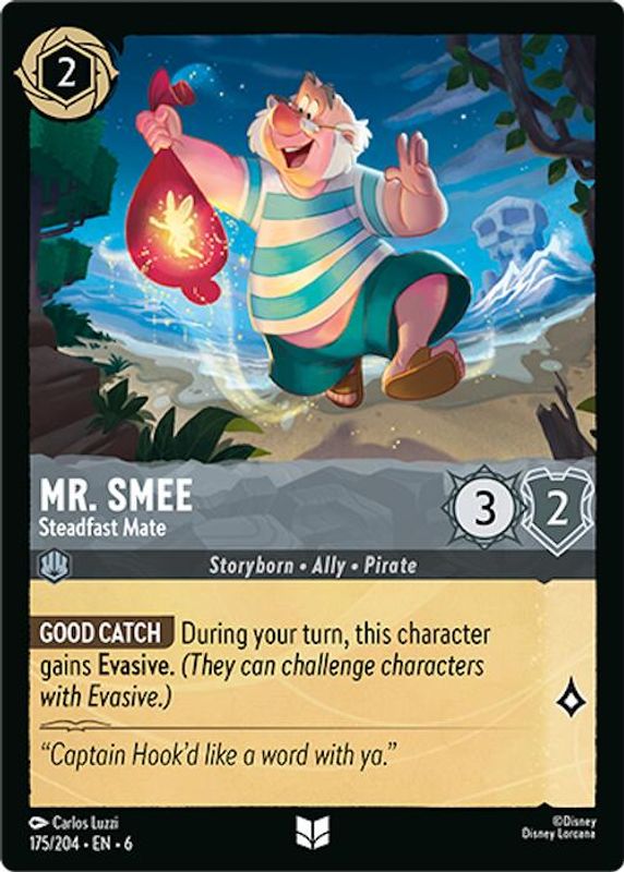 Mr. Smee - Steadfast Mate - 175/204 - Uncommon