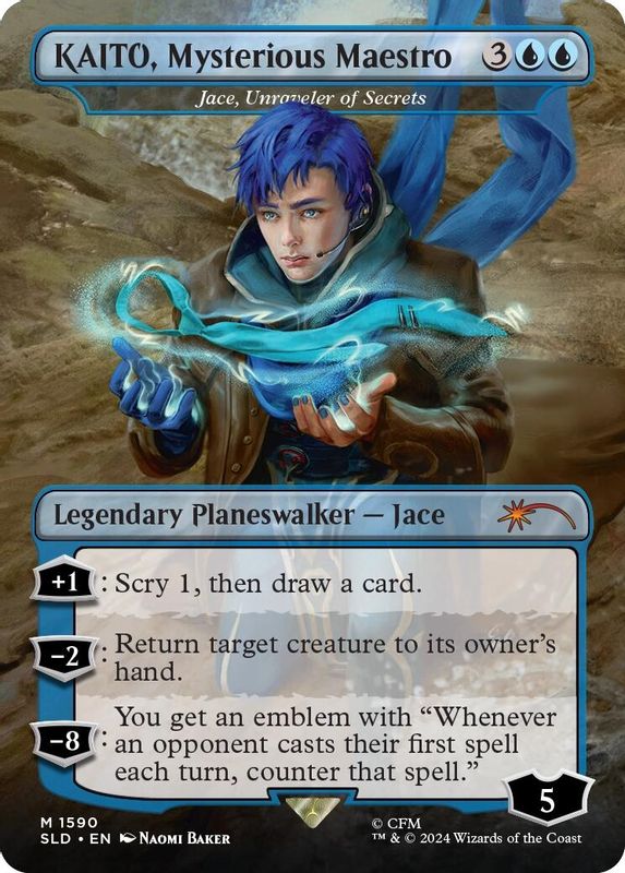 KAITO, Mysterious Maestro - Jace, Unraveler of Secrets - 1590 - Mythic