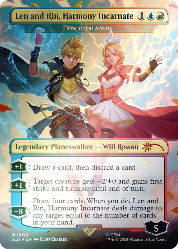 Len and Rin, Harmony Incarnate - The Royal Scions (Rainbow Foil) - 1600 - Mythic