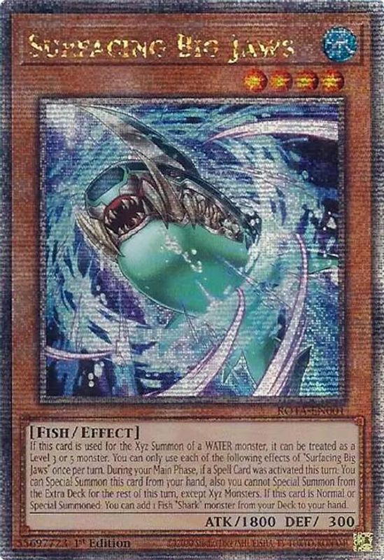 Surfacing Big Jaws (Quarter Century Secret Rare) - ROTA-EN001 - Quarter Century Secret Rare