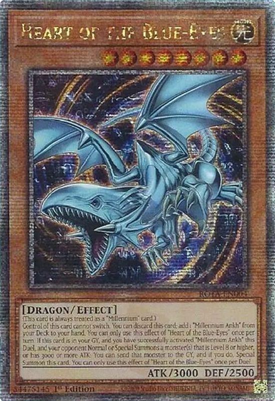 Heart of the Blue-Eyes (Quarter Century Secret Rare) - ROTA-EN004 - Quarter Century Secret Rare