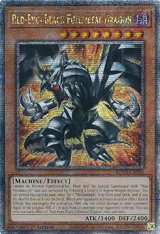 Red-Eyes Black Fullmetal Dragon (Quarter Century Secret Rare) - ROTA-EN005 - Quarter Century Secret Rare