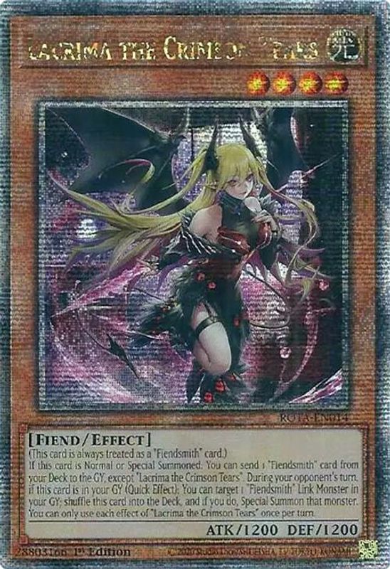 Lacrima the Crimson Tears (Quarter Century Secret Rare) - ROTA-EN014 - Quarter Century Secret Rare