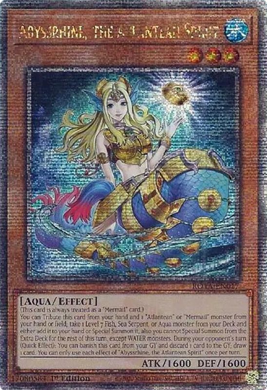 Abyssrhine, the Atlantean Spirit (Quarter Century Secret Rare) - ROTA-EN017 - Quarter Century Secret Rare