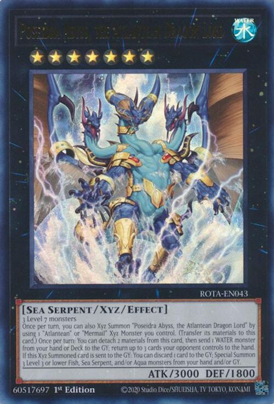 Poseidra Abyss, the Atlantean Dragon Lord - ROTA-EN043 - Ultra Rare