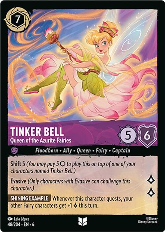 Tinker Bell - Queen of the Azurite Fairies - 48/204 - Uncommon