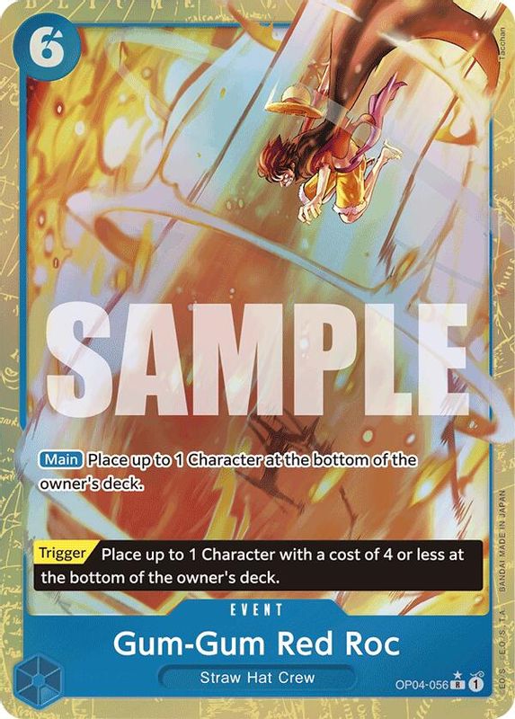 Gum-Gum Red Roc (Alternate Art) - OP04-056 - Rare