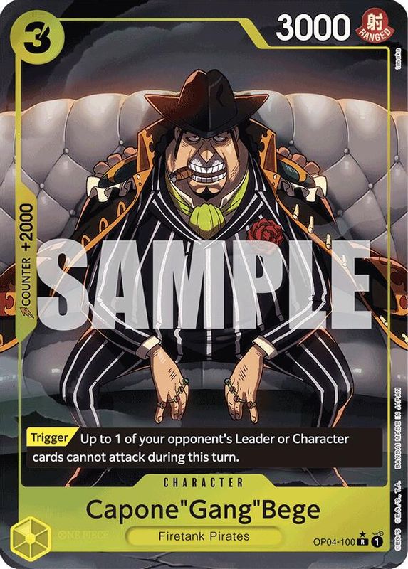 Capone"Gang"Bege (OP04-100) (Alternate Art) - OP04-100 - Rare