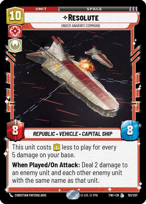 Resolute - Under Anakin's Command - 151/257 - Legendary