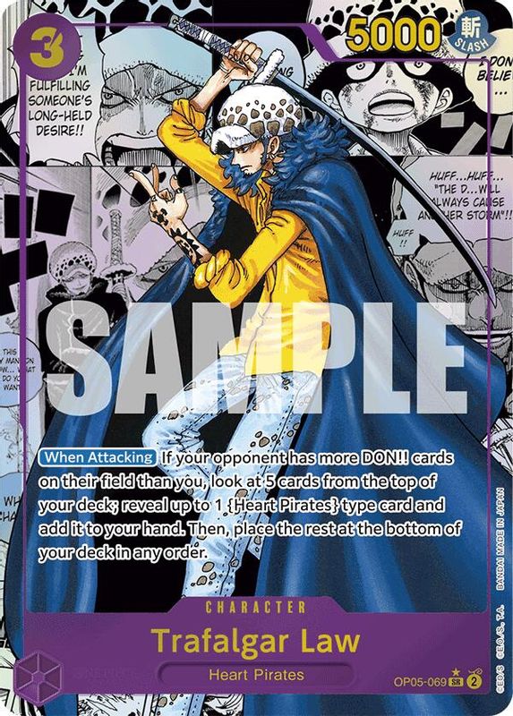 Trafalgar Law (Alternate Art) (Manga) - OP05-069 - Super Rare