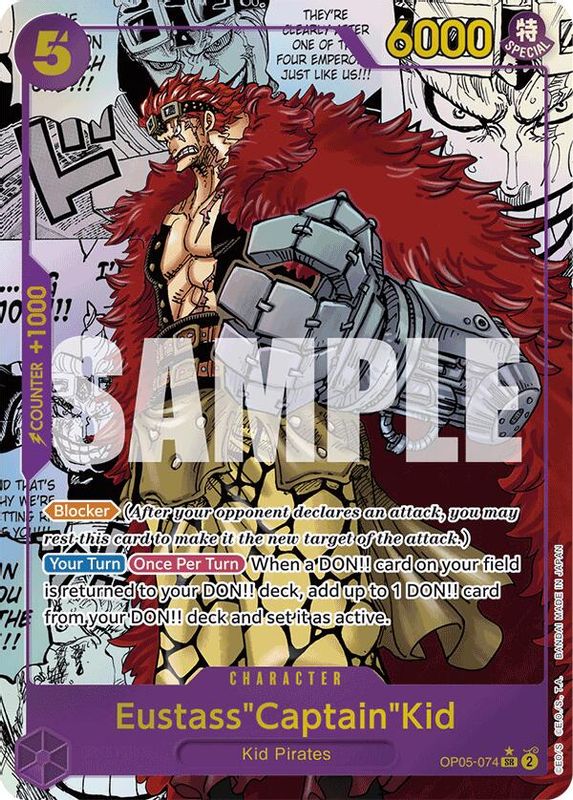 Eustass"Captain"Kid (OP05-074) (Manga) - OP05-074 - Super Rare