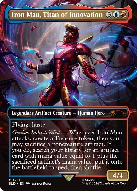 Iron Man, Titan of Innovation (Rainbow Foil) - 1731 - Mythic