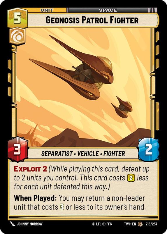 Geonosis Patrol Fighter - 215/257 - Common