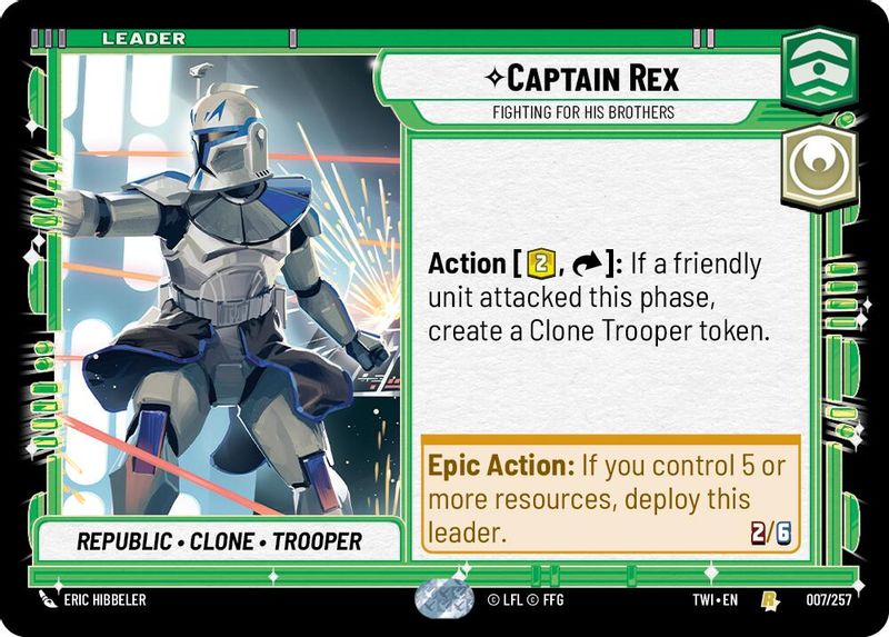 Captain Rex - Fighting For His Brothers - 007/257 - Rare