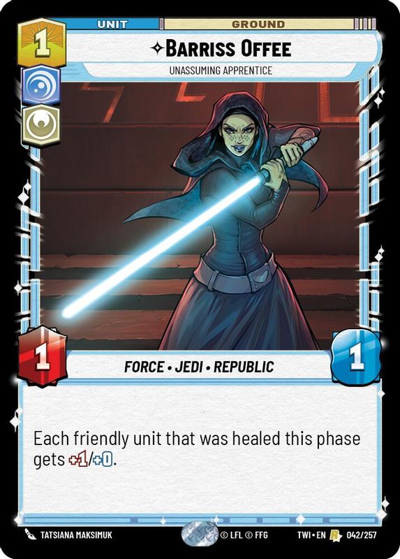 Barriss Offee - Unassuming Apprentice - 042/257 - Rare