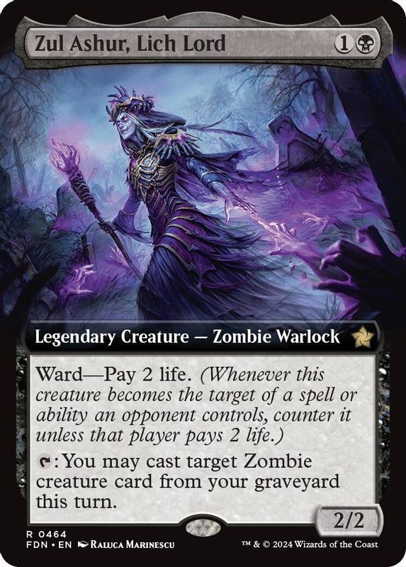 Zul Ashur, Lich Lord (Extended Art) - 464 - Rare