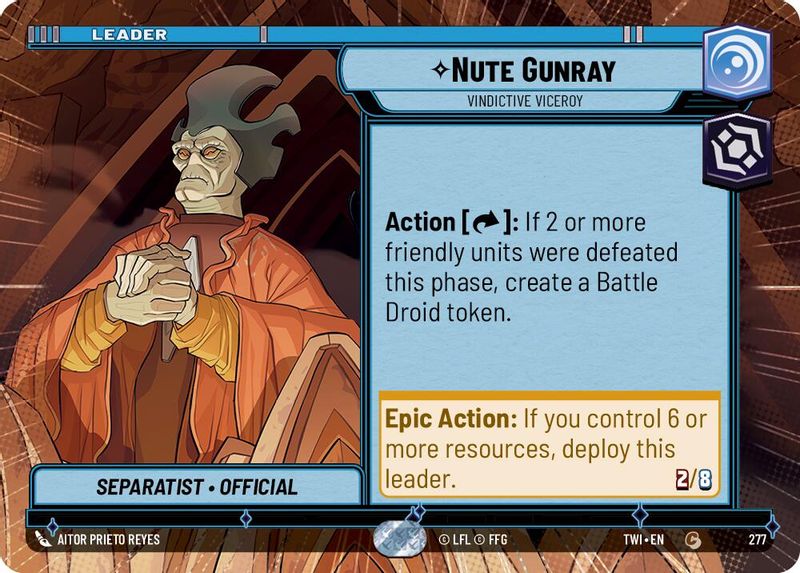 Nute Gunray - Vindictive Viceroy (Hyperspace) - 277 - Common