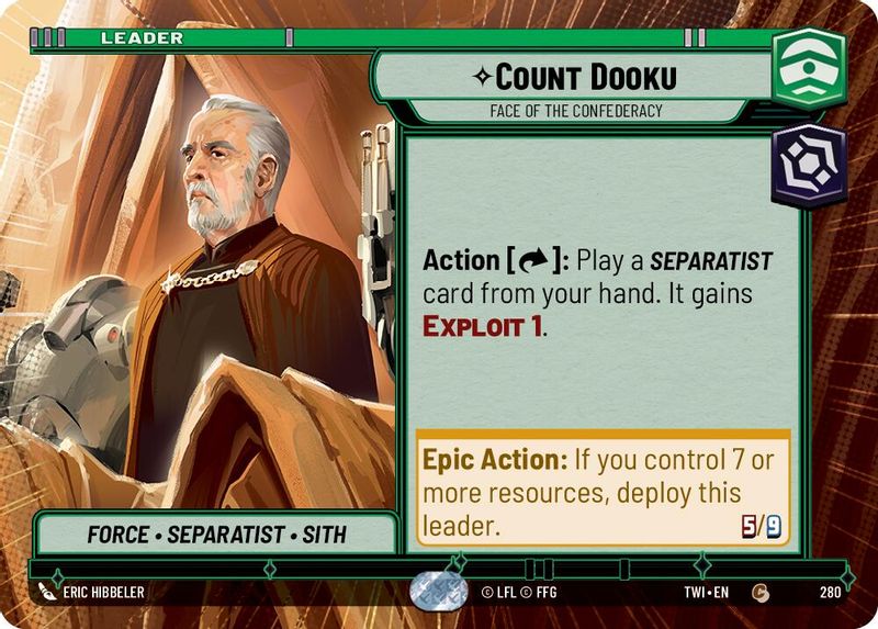 Count Dooku - Face of the Confederacy (Hyperspace) - 280 - Common