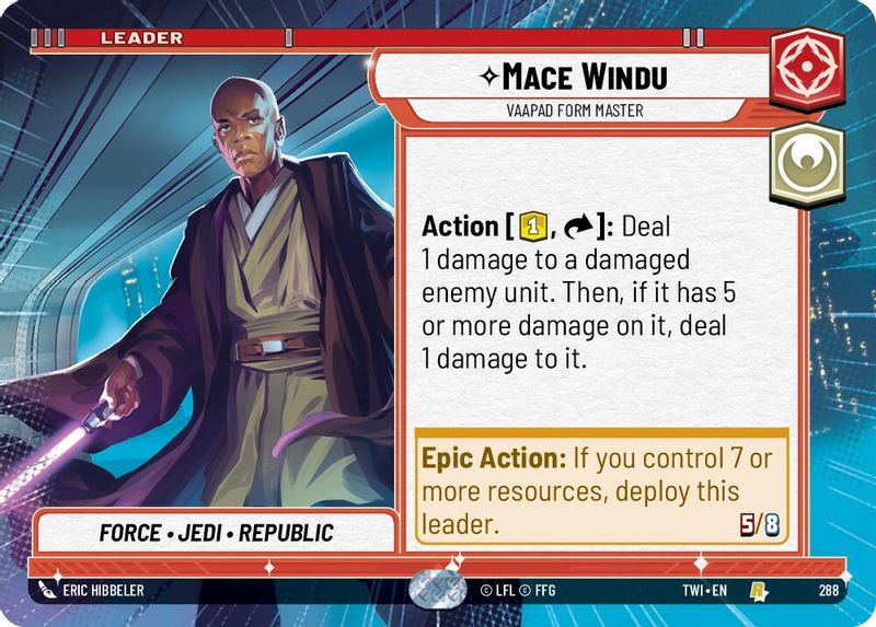 Mace Windu - Vaapad Form Master (Hyperspace) - 288 - Rare