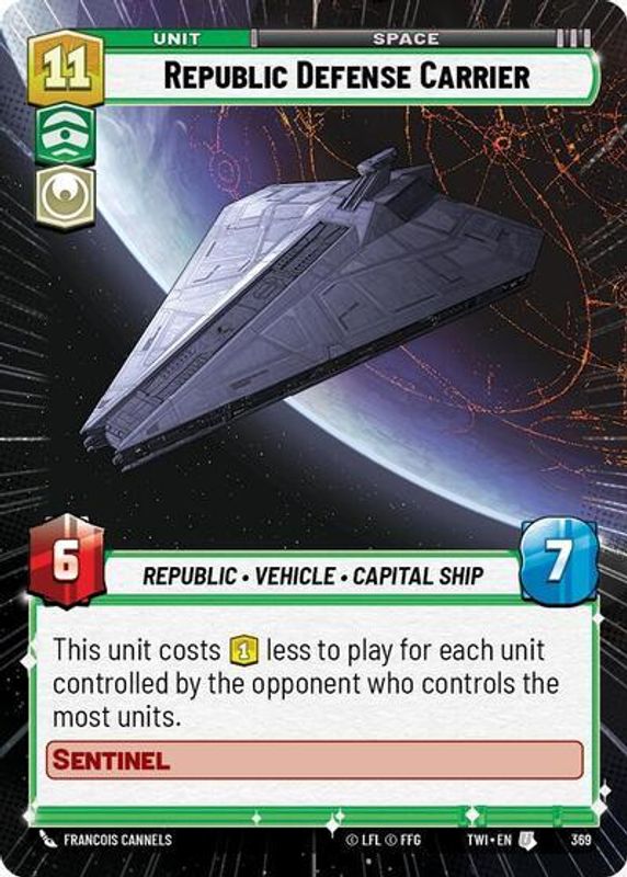 Republic Defense Carrier (Hyperspace) - 369 - Uncommon