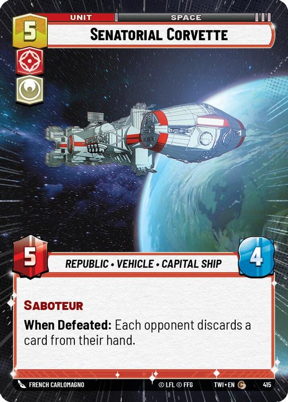 Senatorial Corvette (Hyperspace) - 415 - Common