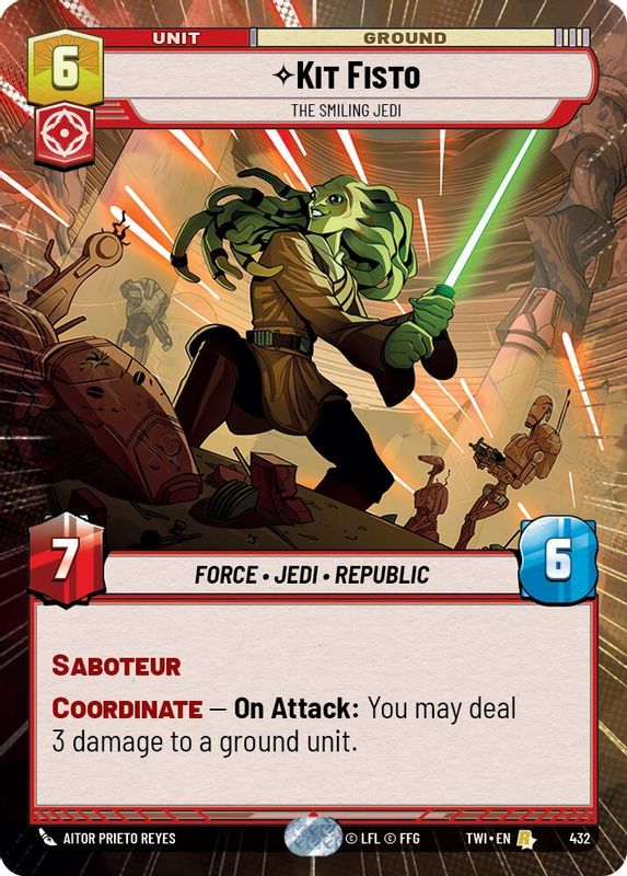 Kit Fisto - The Smiling Jedi (Hyperspace) - 432 - Rare