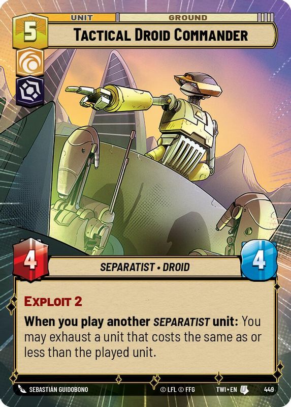 Tactical Droid Commander (Hyperspace) - 449 - Uncommon