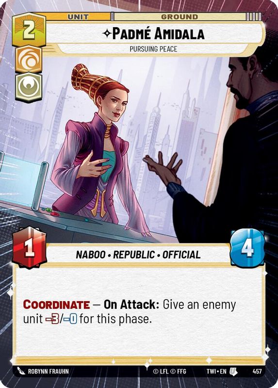 Padme Amidala - Pursuing Peace (Hyperspace) - 457 - Uncommon