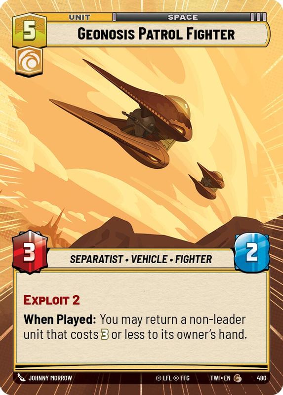 Geonosis Patrol Fighter (Hyperspace) - 480 - Common