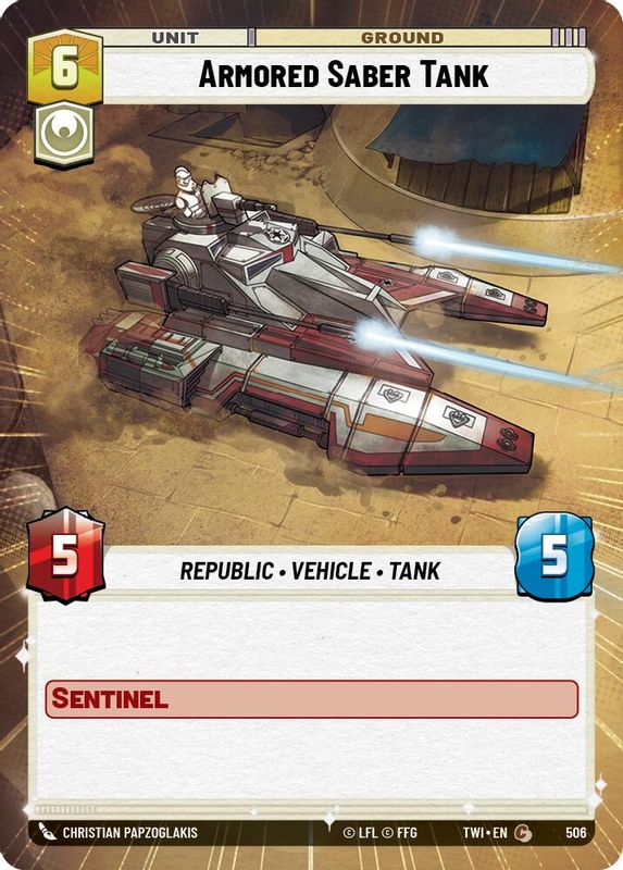 Armored Saber Tank (Hyperspace) - 506 - Common