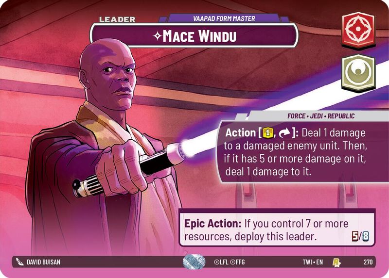 Mace Windu - Vaapad Form Master (Showcase) - 270 - Rare